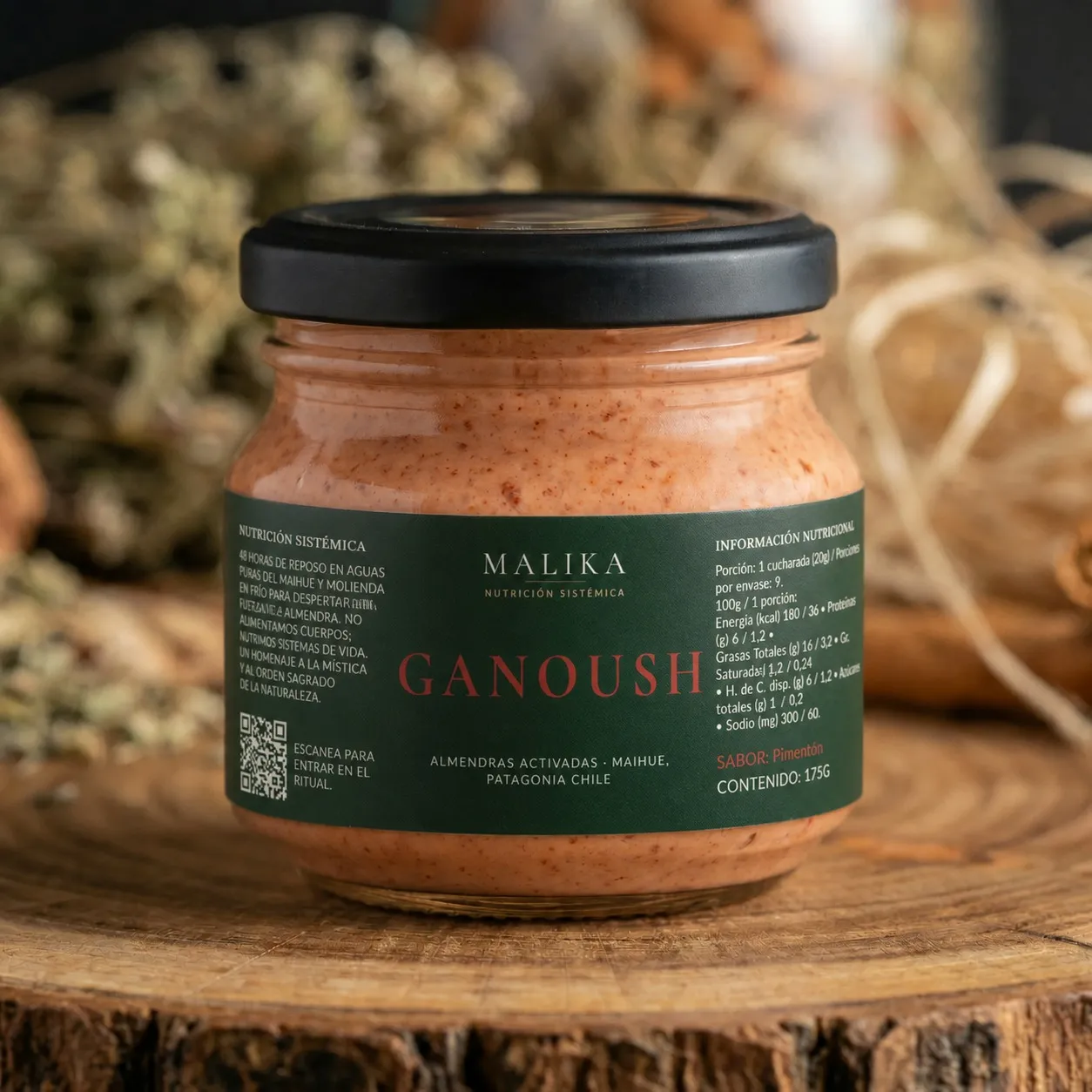 Ganoush Roja Tradición al Pimentón Nutrición Sistémica
